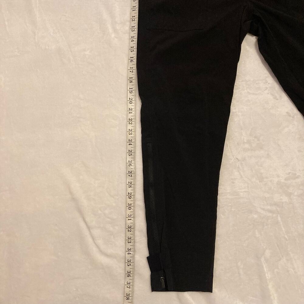 Athleta Trekkie Belted Black Hiking Commute Travel Pants Size 10 - Picture 7 of 14